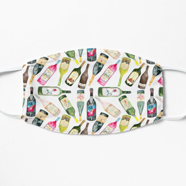Cheers Wine Bottles Flat Mask
