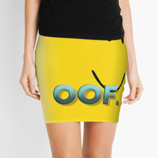 Oof Roblox Mini Skirt By Poppygarden Redbubble - roblox tennis skirt