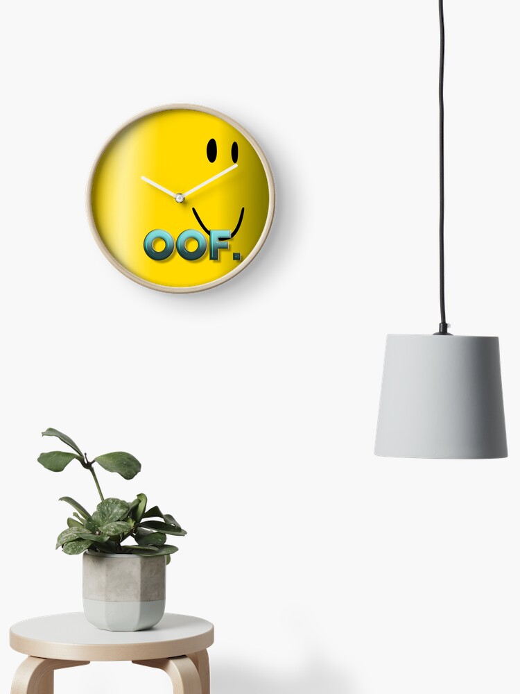 Oof Roblox Clock By Poppygarden Redbubble - roblox oof clock