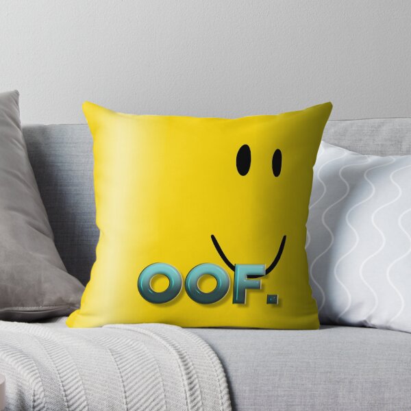 Roblox Oof Pillows Cushions Redbubble - how to throw stuff in roblox