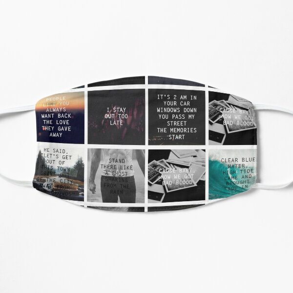 1989 First line of every song Flat Mask