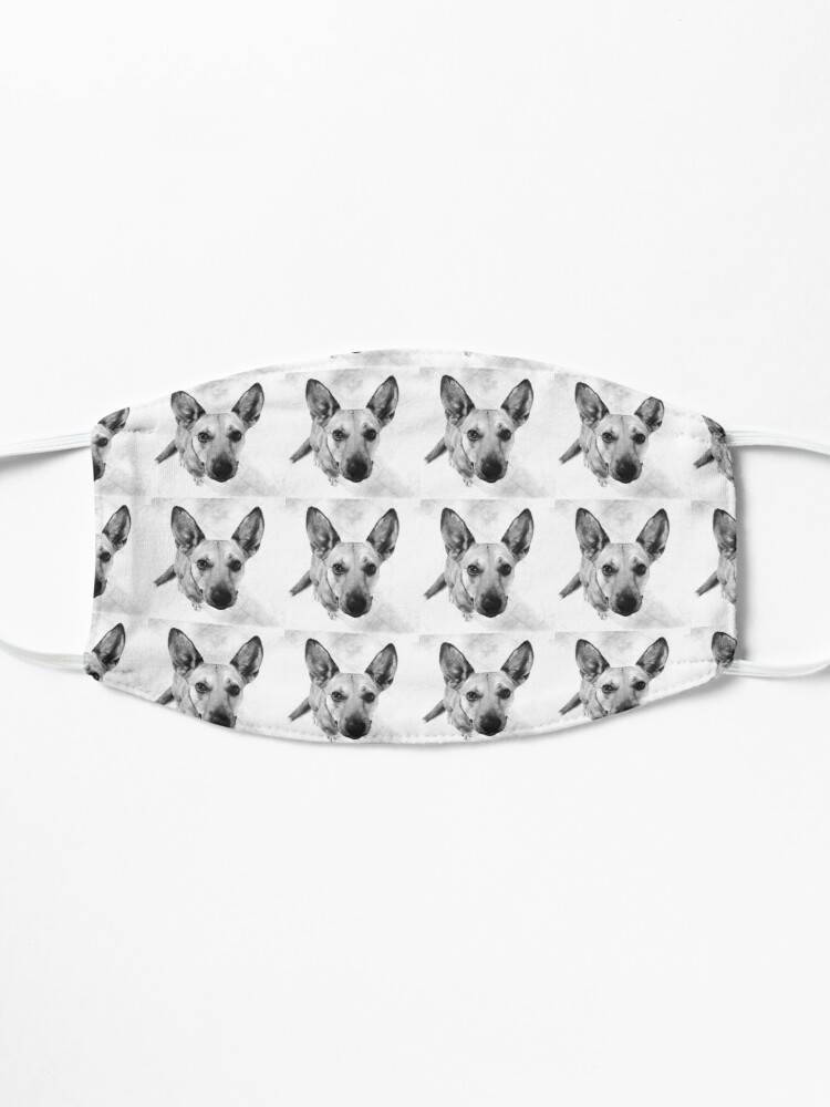 Alternate view of Carolina Dog Gray Pup - American Dingo Mask