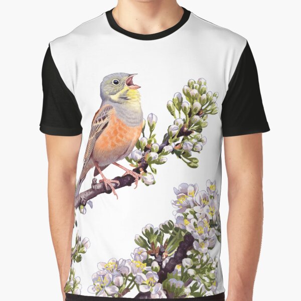 Ortolan Bunting Graphic T-Shirt