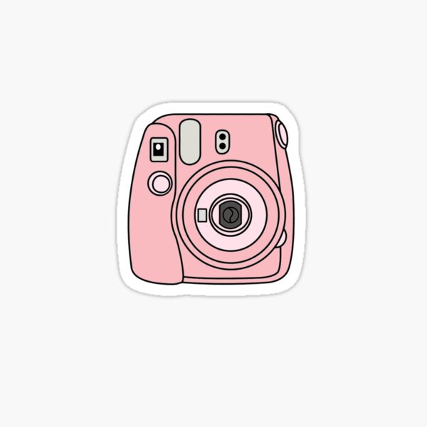 Pink Polaroid Stickers for Sale