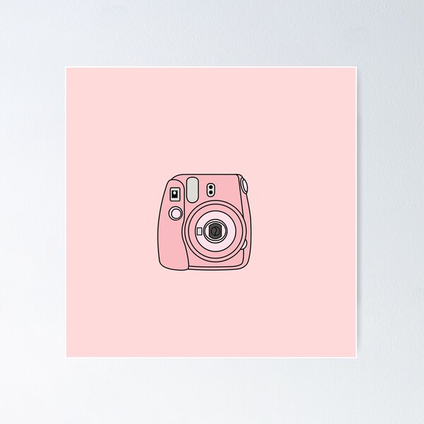 Baby Blue Instax Fujifilm Poster for Sale by creativeloft