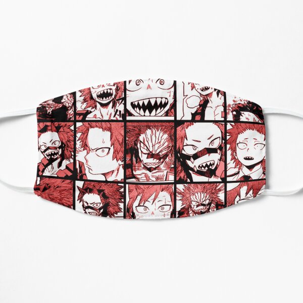 BNHA Kirishima collage Mascarilla plana