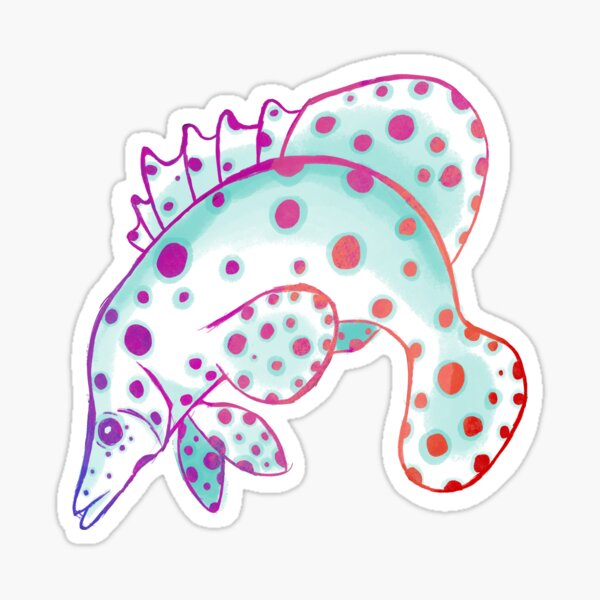 Psychedelic Panther Grouper Aquarium Fish Sticker