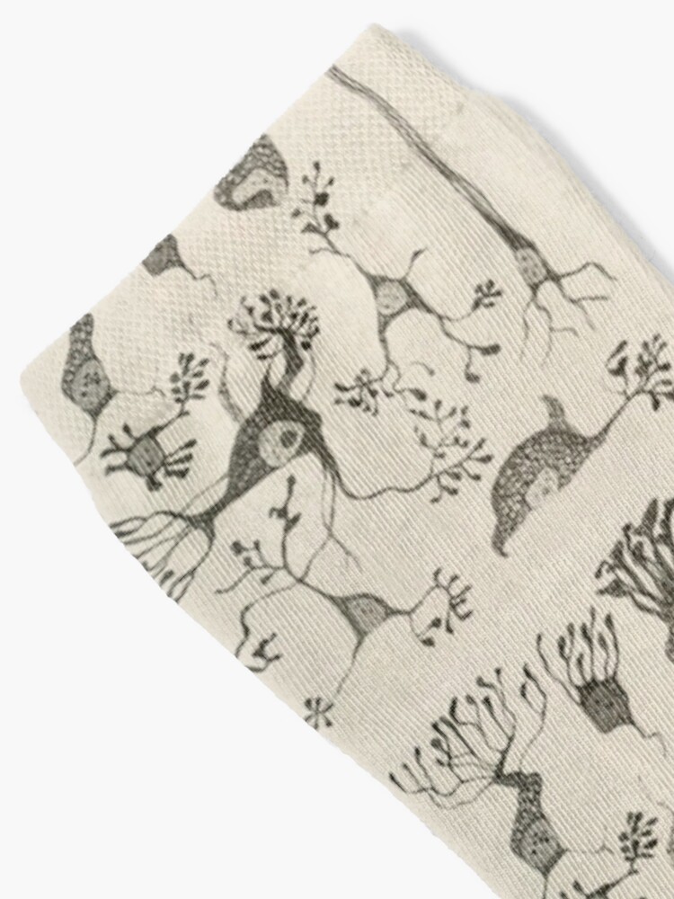 Alternate view of Vintage Neuron Cells Socks