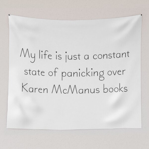 Item preview, Panicking over Karen McManus books designed and sold by ArtworkBySarahN.