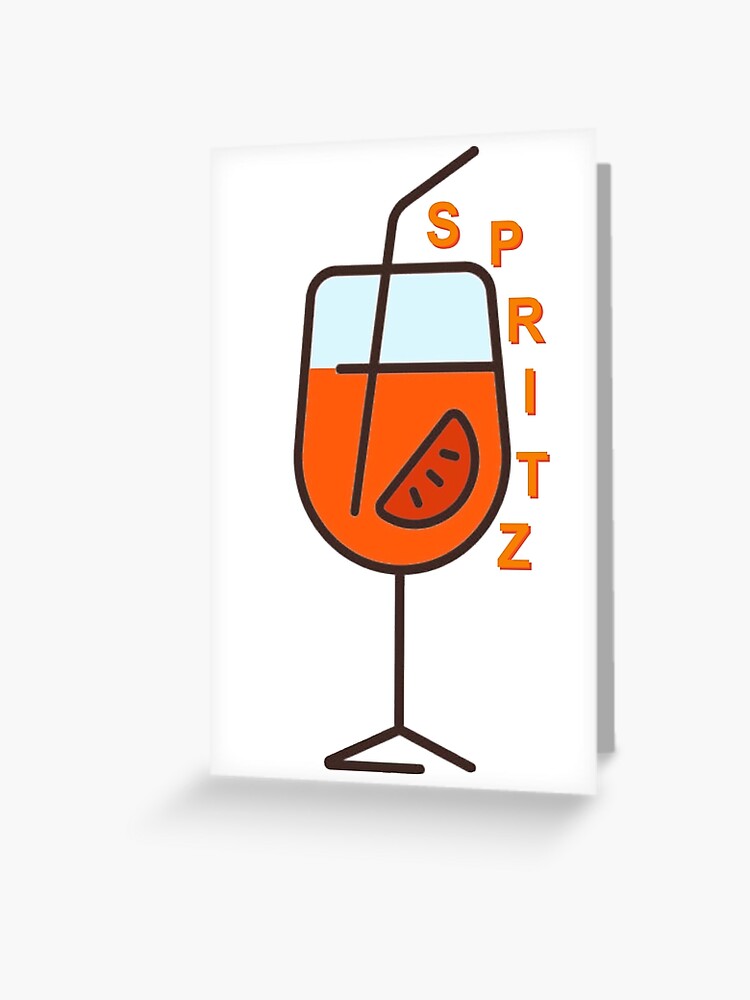 Aperol Spritz in a Glass Greeting Card for Sale by Jay-cm