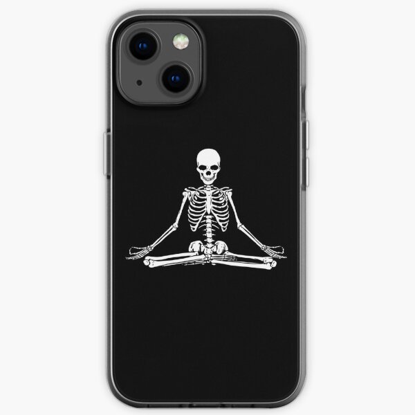 Meditating Skeleton iPhone Soft Case