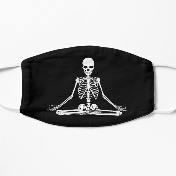 Meditating Skeleton Flat Mask