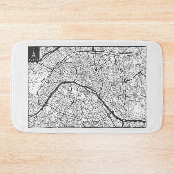 Item preview, Paris City Map white background designed and sold by SHIT! CLOTHING.