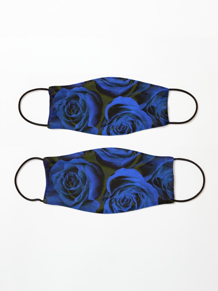 Alternate view of Mothers Day Gift - In Blue - Gothic Blue and Black Roses Gift Mask
