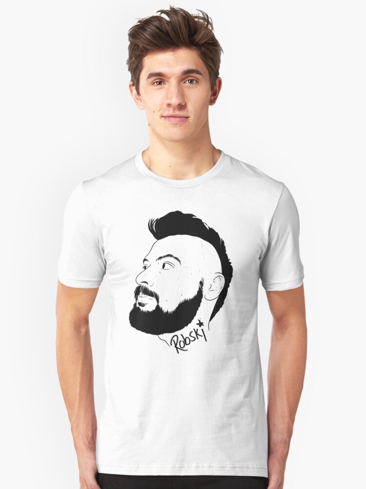 Alternate view of Alexander Bobu - black lines Slim Fit T-Shirt