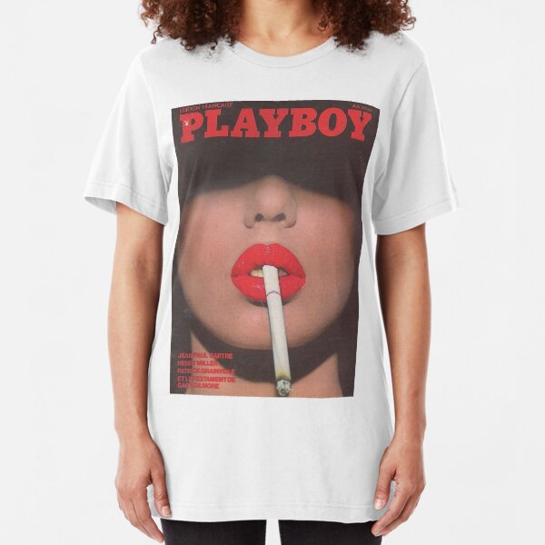 Playboy Vintage Cover April 1977 Slim Fit T-Shirt
