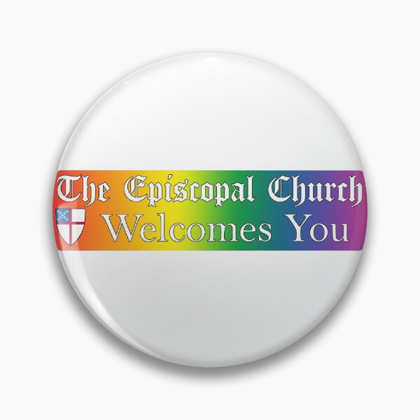 Item preview, The Episcopal Church Welcomes You with Episcopal Shield 3 Rainbow designed and sold by litmusician.