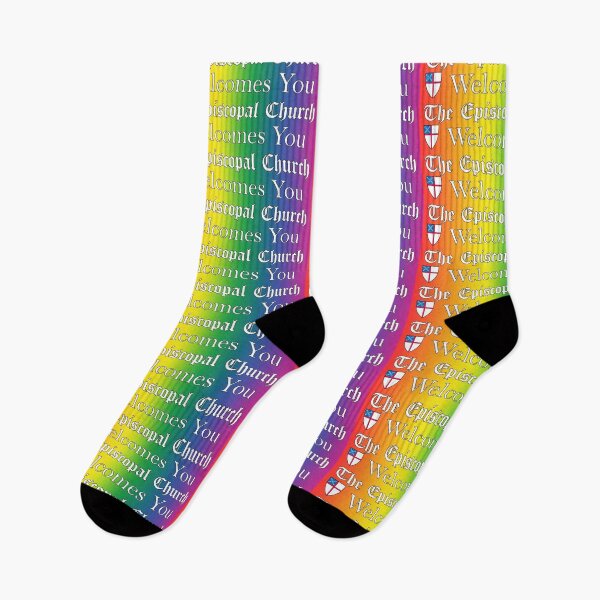 Item preview, The Episcopal Church Welcomes You with Episcopal Shield 3 Rainbow designed and sold by litmusician.