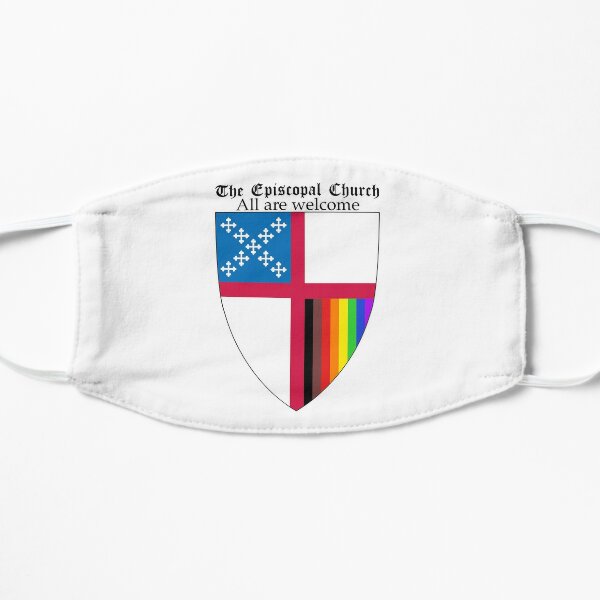Episcopal Church Shield with 8 Colours Rainbow Pride 1 Flat Mask