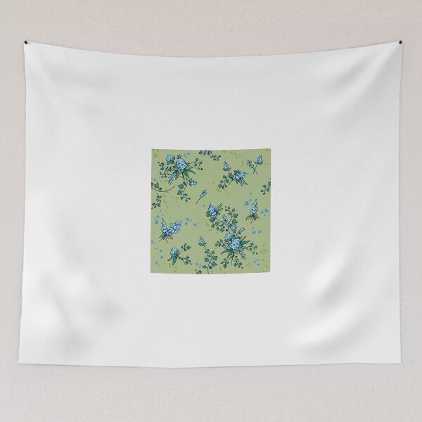 Item preview, Pixel Floral - Arrangement in Blue (light) designed and sold by theCatghost.