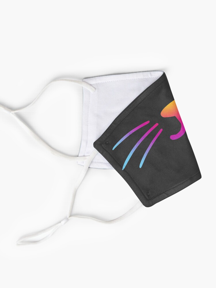 Alternate view of Rainbow Cat Smile Mask