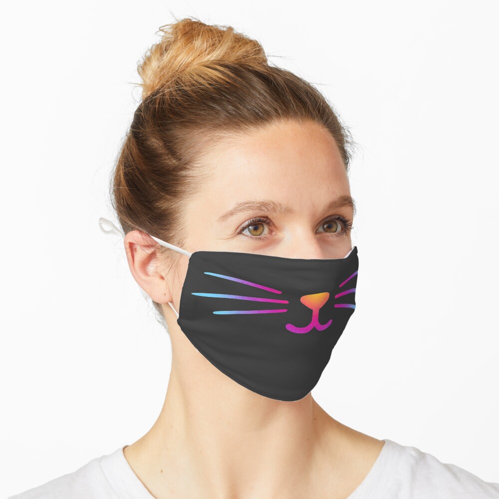 Rainbow Cat Smile Mask