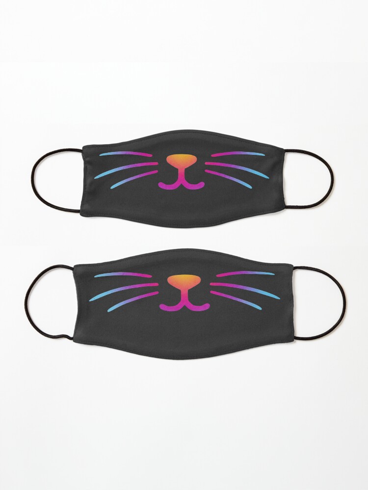 Alternate view of Rainbow Cat Smile Mask
