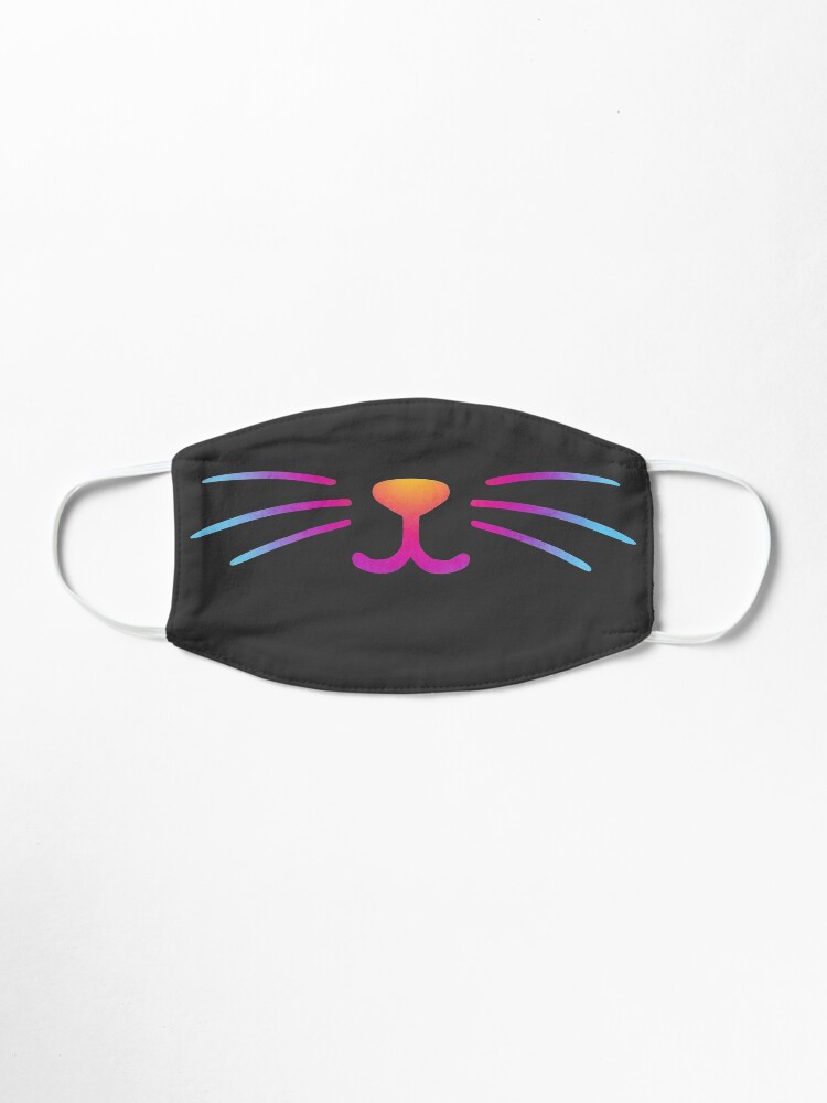 Alternative Ansicht von Regenbogenkatze Lächeln Maske