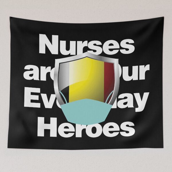 Item preview, Belgium Nurses are Everyday Heroes designed and sold by HelloFromAja.