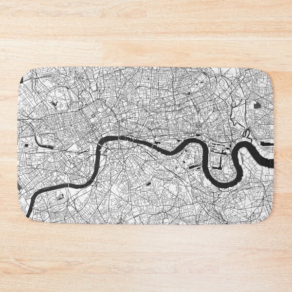 Item preview, London Map white background designed and sold by SHIT! CLOTHING.
