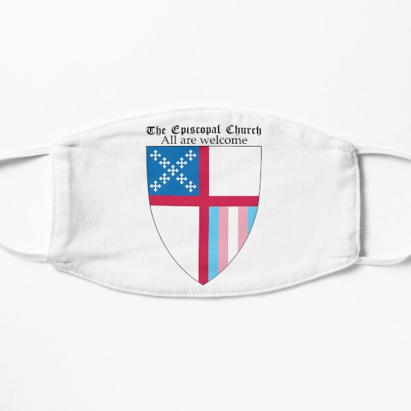 Episcopal Church Shield with Trans Pride 3 Flat Mask