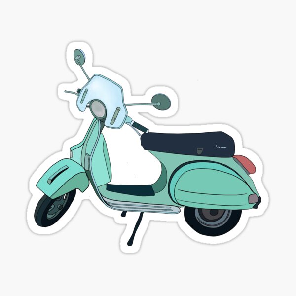 Moped Sticker