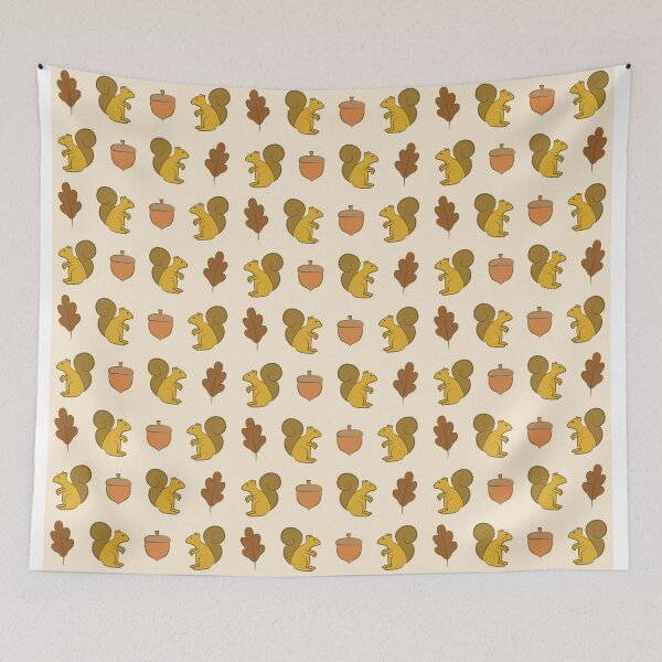 Item preview, Squirrel and Acorn Pattern designed and sold by babybigfoot.