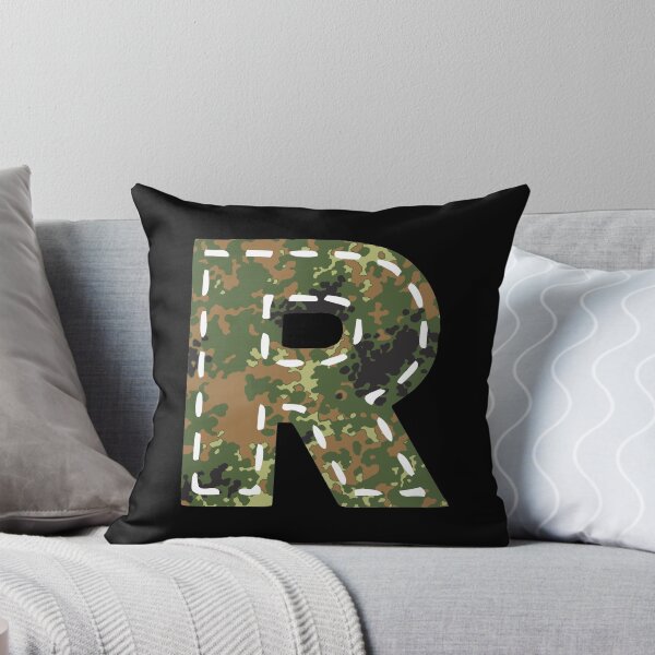 Artikelvorschau, R Buchstabe camouflage tarnfleck Bundeswehr genäht entworfen und verkauft von GeogDesigns.