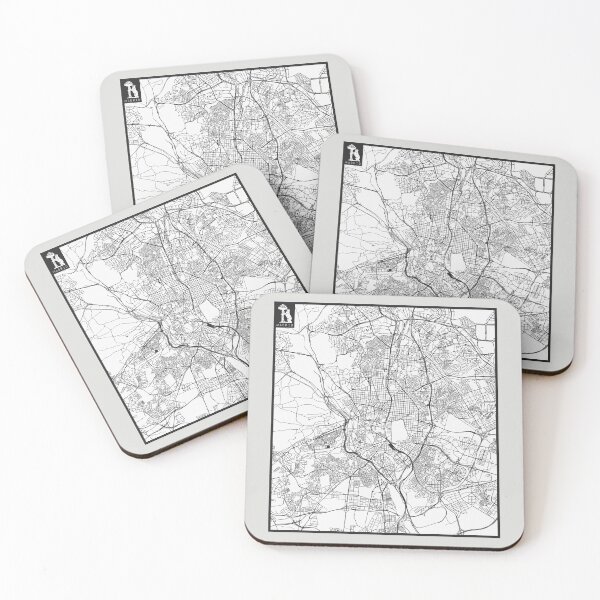 Item preview, Madrid city map white background designed and sold by SHIT! CLOTHING.