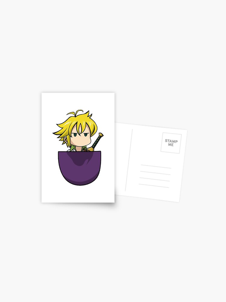Meliodas Pocket Seven Deadly Sins Nanatsu No Taizai 七つの大罪 T Shirt Pull Postcard By Famosososa Redbubble