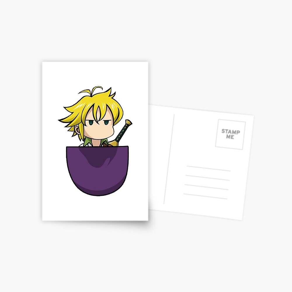 Meliodas Pocket Seven Deadly Sins Nanatsu No Taizai 七つの大罪 T Shirt Pull Postcard By Famosososa Redbubble