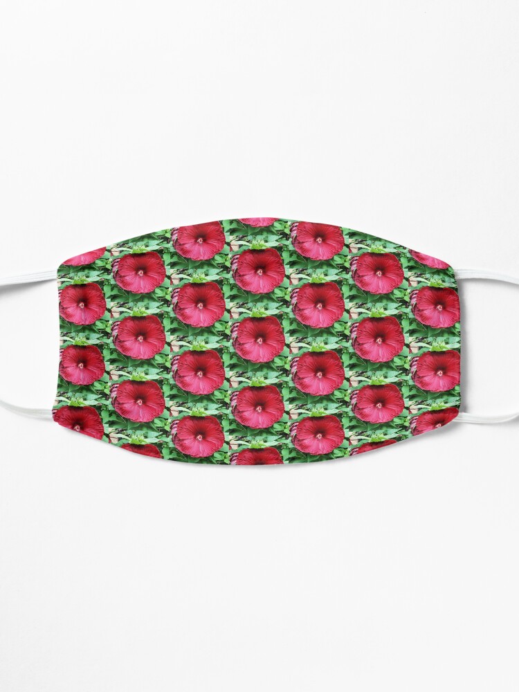 Alternate view of Hibiscus High - Tropical Flower Art Photo by OneDayOneImage - Gift for Gardener - Flower Lover Mask