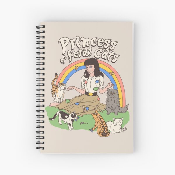 Princess Of Feral Cats Spiral Notebook