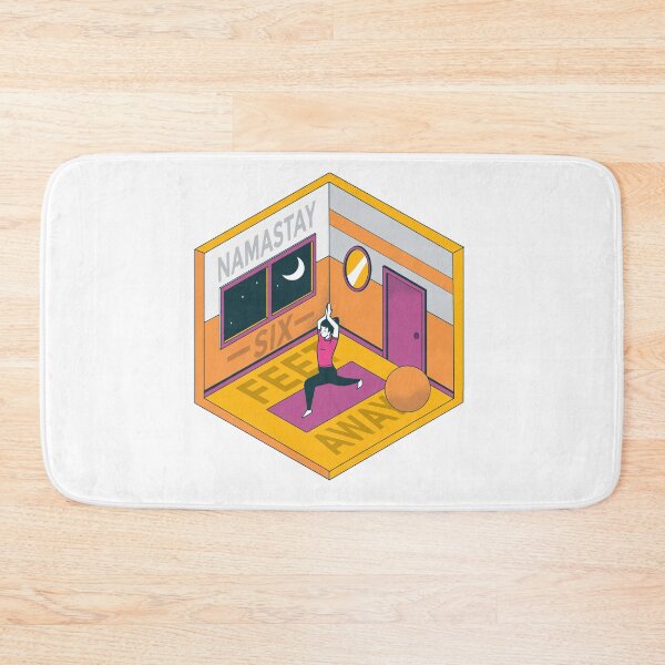 Item preview, Namastay Six Feet Away designed and sold by HiFiTees.