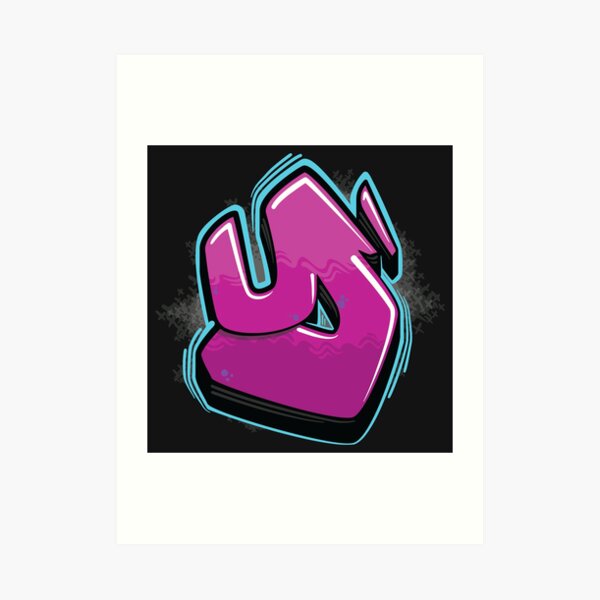 Graffiti Letter Y Art Print By Namegraffiti Redbubble