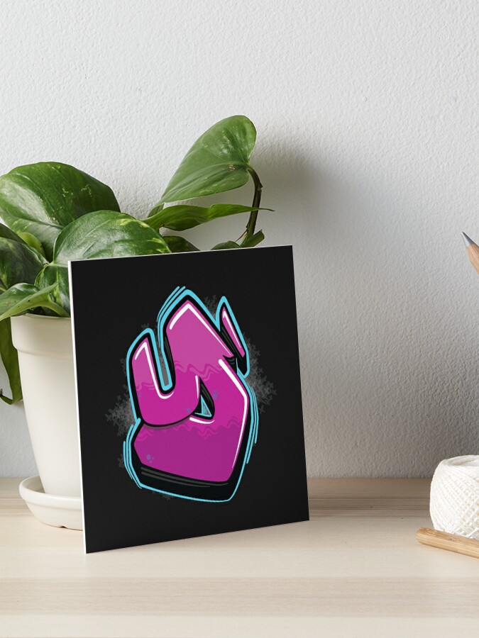 Graffiti Letter Y Art Board Print By Namegraffiti Redbubble