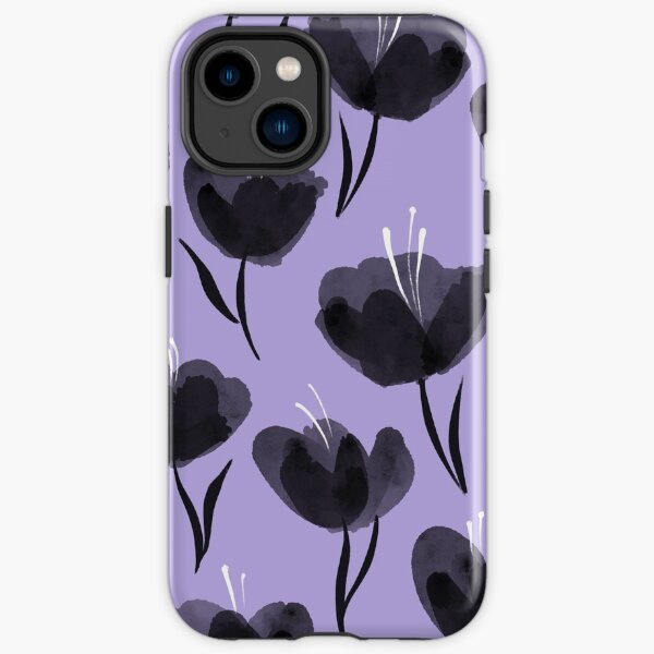 Black Poppies iPhone Tough Case