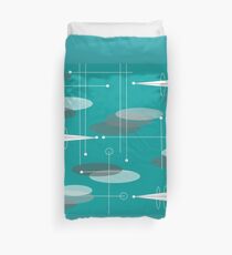 Mid-Century Space Age Ovals Duvet Cover