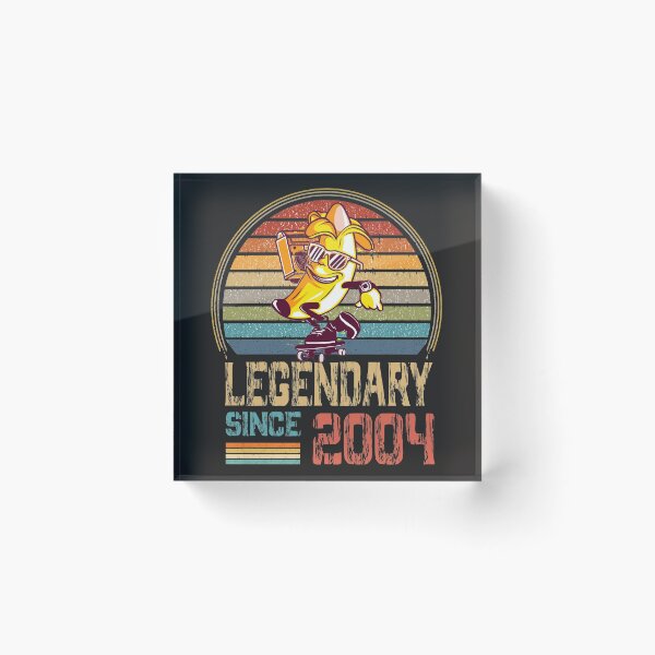 Item preview, Banana Skater Birthday Legendary Since 2004 designed and sold by RetroSunset.