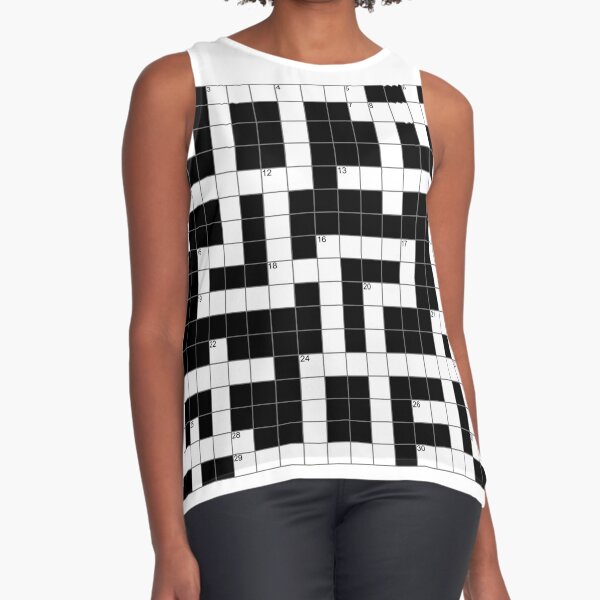 quot Spot On A Shirt Crossword Clue quot Sleeveless Top for Sale by sasamesasa
