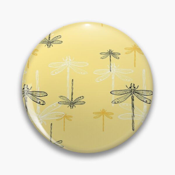 Dragonfly _ yellow theme Pin
