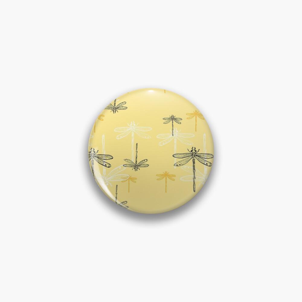 Dragonfly _ yellow theme Pin