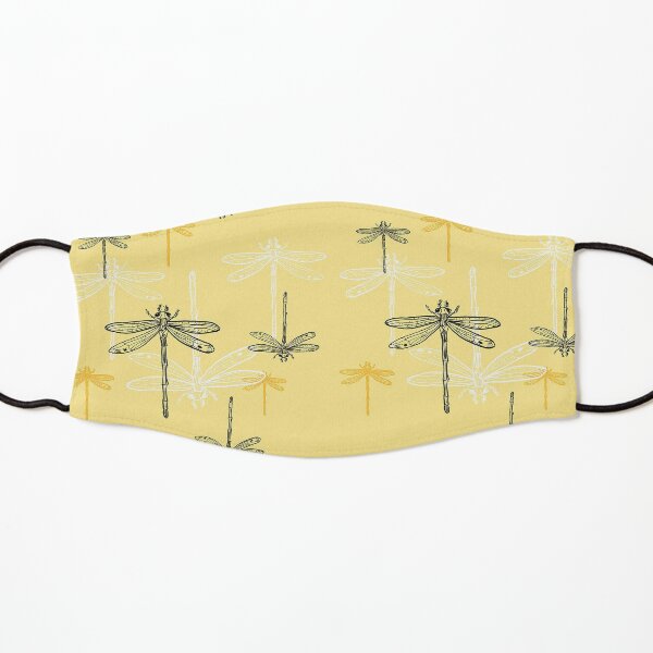 Dragonfly _ yellow theme Kids Mask