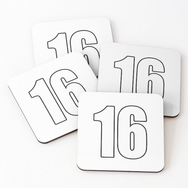Item preview, 16 number number back number sixteen soccer handball designed and sold by GeogDesigns.